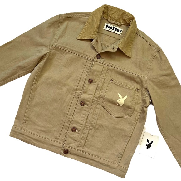 PLAYBOY x PACSUN Pumice Stone Vintage Fit Denim Jacket Size Men’s S, M - Picture 3 of 11